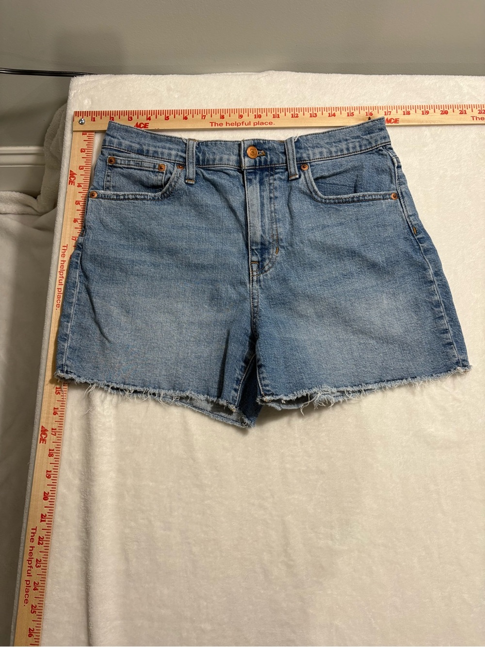 J. Crew Classic Light Blue Denim Cutoff Shorts